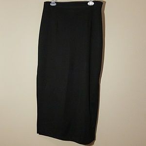 Long black stretchy skirt sz 13